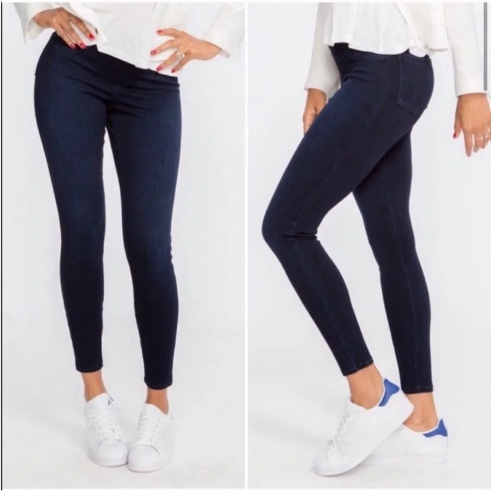 Spanx Jean-ish® Ankle Leggings Blue Denim Women's Small